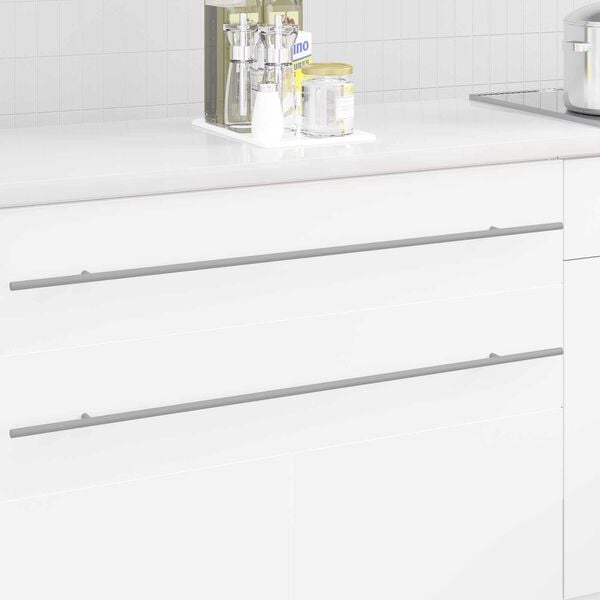 vidaXL Cabinet Handle 2 pcs Silver 0 Stainless Steel