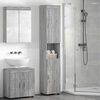 vidaXL Bathroom Cabinet Set TULUM Grey Sonoma 37 x 31.5 x 203 cm
