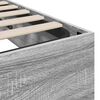 vidaXL Ottoman Bed Frame Grey Sonoma 203 x 90 x 25 cm Chipboard