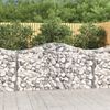 vidaXL Arched Gabion Baskets 40 pcs 200x50x100/120 cm Galvanised Iron