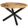 vidaXL Dining Table &Oslash;110x75 cm Solid Wood Rough Mango