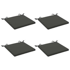 vidaXL 4-Piece Seat Cushions SOEST 4 pcs 100% Polyester Anthracite