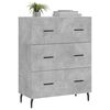vidaXL Sideboard Concrete Grey 69.5x34x90 cm Engineered Wood