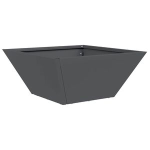 vidaXL Garden Planter Anthracite 35 x 35 x 15 cm Cold-rolled Steel