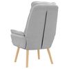 vidaXL Armchair Cloud Grey 69 x 74 x 93 cm Sherpa Fabric