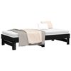 vidaXL Pull-out Day Bed without Mattress Black 2x(90x190) cm