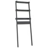 vidaXL Toilet Rack Grey 63,5x32x179 cm Solid Wood Pine