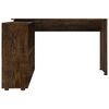 vidaXL Corner Desk Smoked Oak Engineered Wood