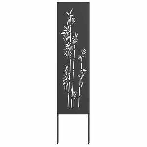 vidaXL Garden Privacy Screen Black 32 x 140 cm Cold-rolled steel