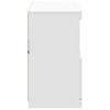 vidaXL Sideboard with LED Lights White 81x37x67 cm