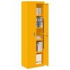 vidaXL Storage Cabinet 2 pcs Mustard Yellow 60 x 40 x200 cm