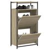 vidaXL Shoe Cabinet Sonoma Oak 60x34x112 cm Engineered Wood
