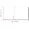 vidaXL Clear Tarpaulin with Eyelets 2x8 m Polyethylene