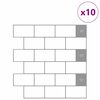 vidaXL Subway Tile 10 pcs White Grey 30.5 x 30.5 cm