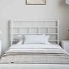 vidaXL Metal Replace Headboard White 100 cm