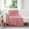 vidaXL Throw Blanket Pink 200 x 150 cm Fleece