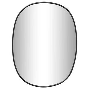 vidaXL Wall Mirror Black 30x25 cm