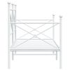 vidaXL Day Bed without Mattress White 75x190 cm Steel