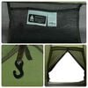 vidaXL Camping Tent Dome 2-Person Olive Green Waterproof
