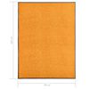 vidaXL Doormat Washable Orange 90x120 cm