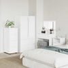 vidaXL Storage Cabinet High Gloss White 40 x 48 x 105 cm