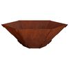 vidaXL Fire Pit Rusty 58.5 x 51.5 x 19.5 cm Weathering Steel