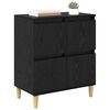 vidaXL Sideboard Black Oak 60 x 35 x 70 cm Engineered Wood