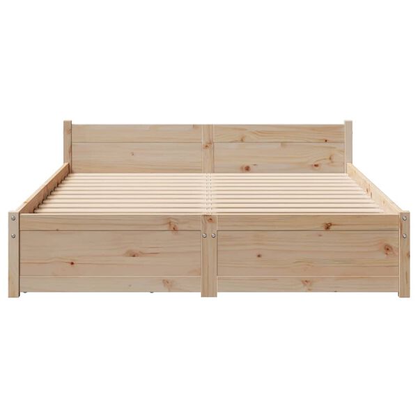 vidaXL Bed Frame without Mattress 120x200 cm Solid Wood Pine