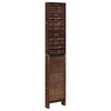 vidaXL Room Divider 6 Panels Dark Brown Solid Wood Paulownia