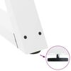 vidaXL Coffee Table Legs 2 pcs White 38x(42-43.3) cm Steel