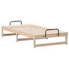 vidaXL Bed Frame Brown 90 x 190 cm Solid Pine Wood