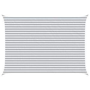 vidaXL Sun Shade Sail Light Grey and White 5 x 3.5 m