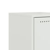 vidaXL Bedside Cabinets 2 pcs White 36x39x78 cm Steel