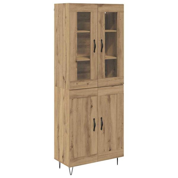 vidaXL Highboard Artisan Oak 69.5 x 34 x 90 cm Engineered Wood