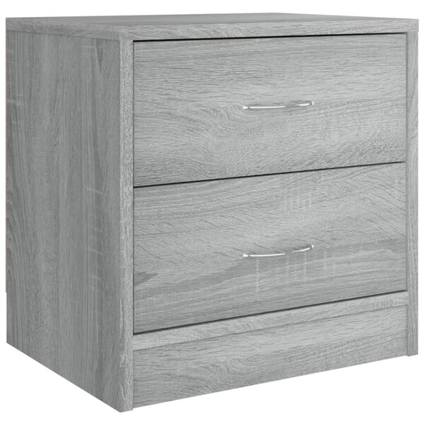 vidaXL Bedside Cabinet Grey Sonoma 40x30x40 cm Engineered Wood