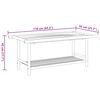 vidaXL Coffee Table 110x55x45 cm Bamboo