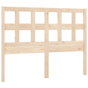 vidaXL Bed Headboard 125.5x4x100 cm Solid Wood Pine