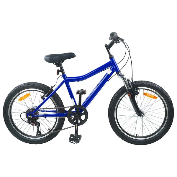 vidaXL Kids Bike 20'' 6-Speed for 6-11 Years Old Dark Blue
