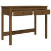vidaXL Desk with Drawers Honey Brown 100x50x78 cm Solid Wood Pine