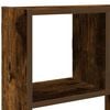 vidaXL Wall Cube Shelf 12 Compartments Smoked Oak Engineered Wood
