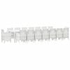 vidaXL Garden Dining Set with Cushions 17 pcs White PP