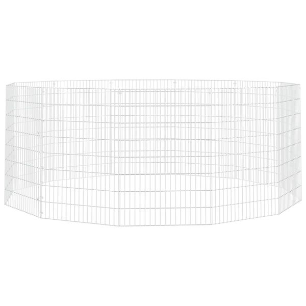 vidaXL Free Range Animal Enclosure 12-Panel 54x80 cm Galvanised Iron