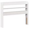 vidaXL Bed Frame with Headboard White 75x190 cm Small Single Solid Wood Pine