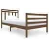 vidaXL Bed Frame without Mattress Honey Brown Solid Wood 100x200 cm