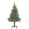 vidaXL Artificial Christmas Tree Snow Flocked with LED Light 120 cm