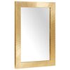 vidaXL Bathroom Mirror Wall-mounted Black and Gold 50 x 2.5 x 70 cm