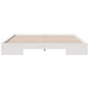 vidaXL Floor Bed Frame with Storage White 200 x 200 cm Solid pine wood