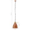 vidaXL Industrial Hanging Lamp Copper Iron & Solid Wood 23 cm E27