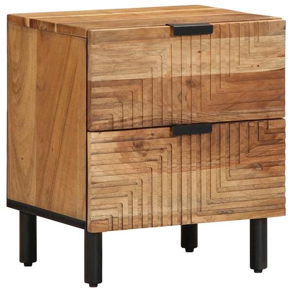 vidaXL Bedside Cabinets 2 pcs 40x33x46 cm Solid Wood Acacia