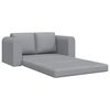 vidaXL Folding Sofa Bed Light Grey 148 x 71 x 83 cm Fabric